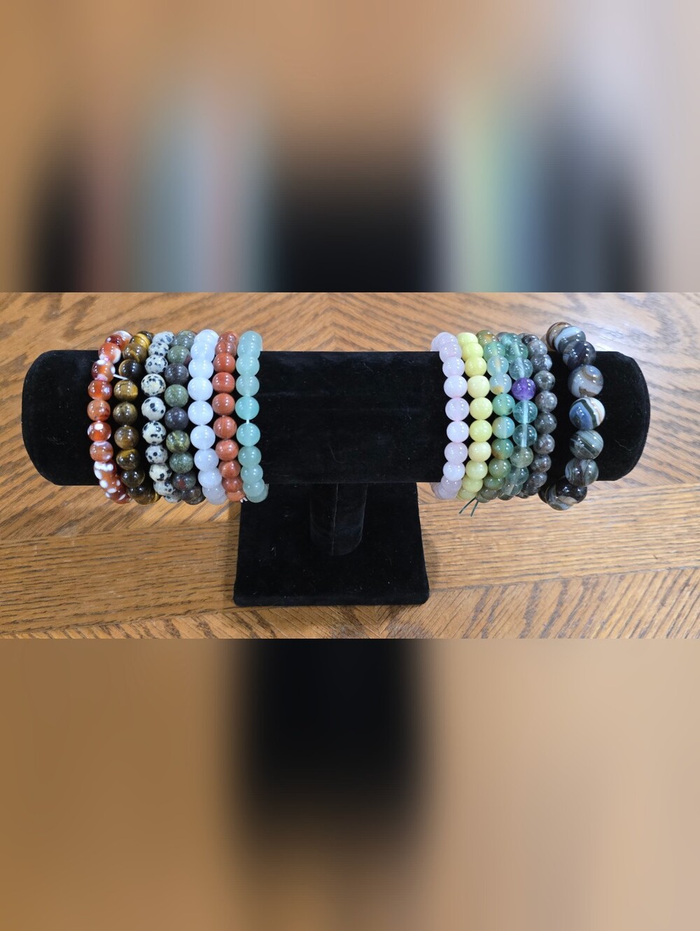 NWT Lot Of 13 Beaded Gemstone Bracelet Stack - Multi Color